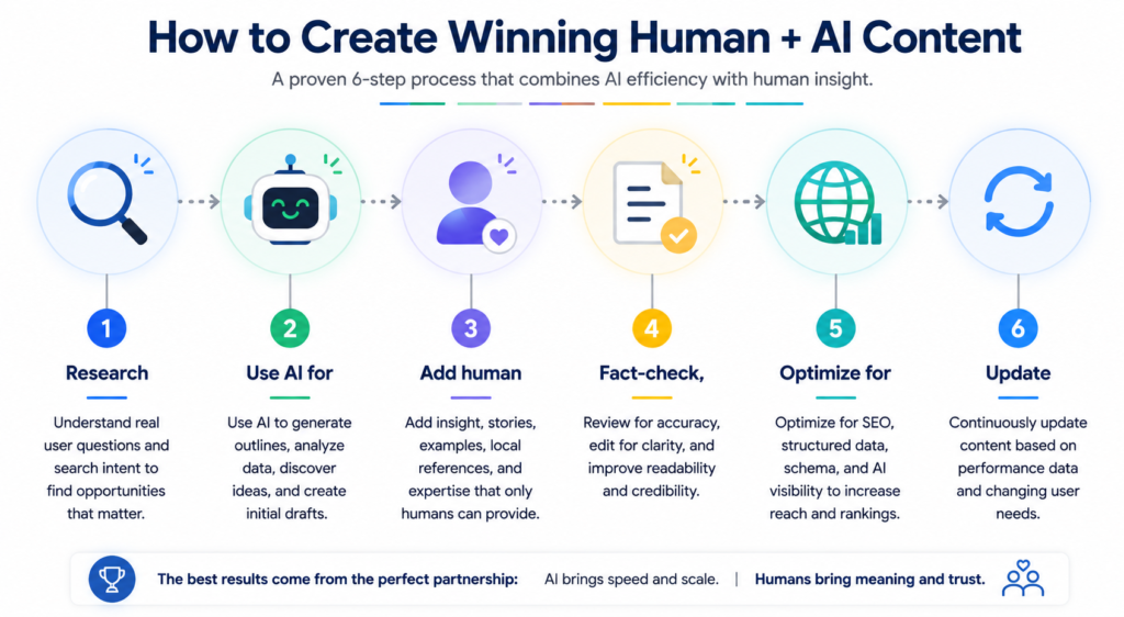 How to Create Winning Human AI Content