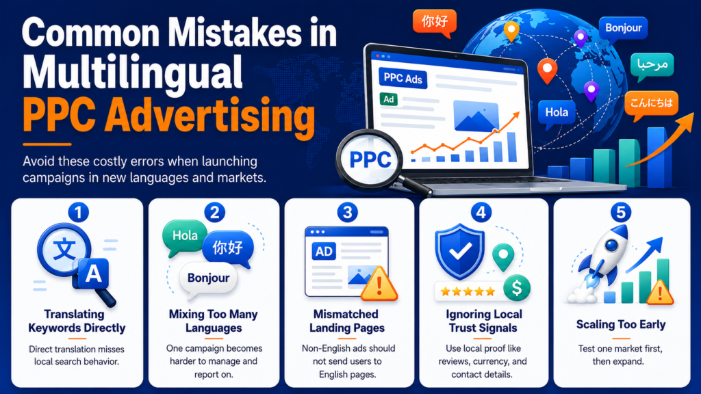 Common mistakes in multilingual PPC ads